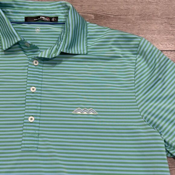 RLX Golf Polo Desert Mountain Golf Shirt Medium Preppy Casual Green Athletic - Picture 1 of 7